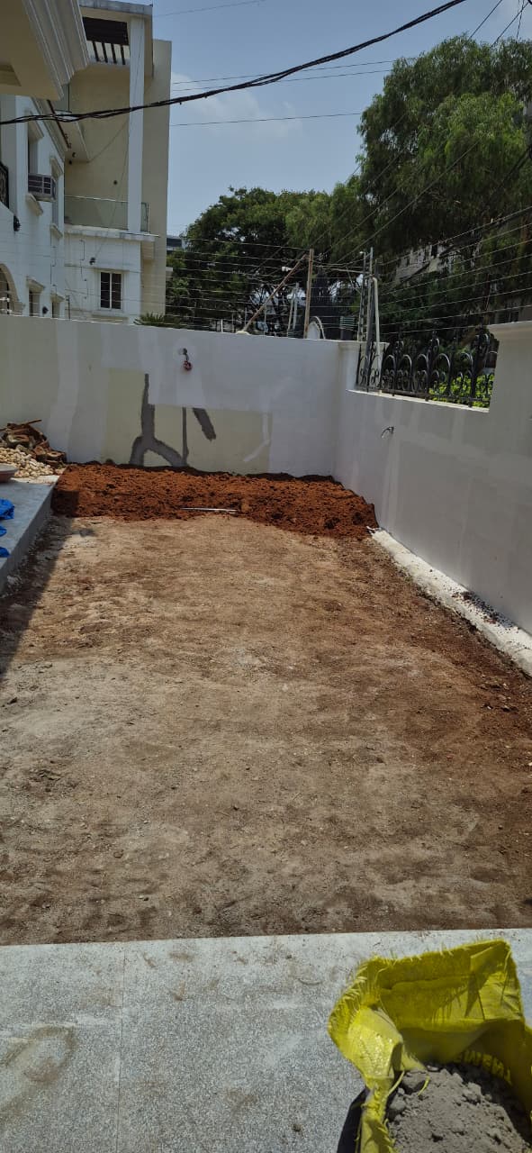 Old cleaned, new soil ready